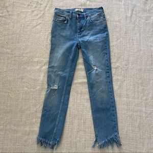We The Free Frayed Hem Jeans